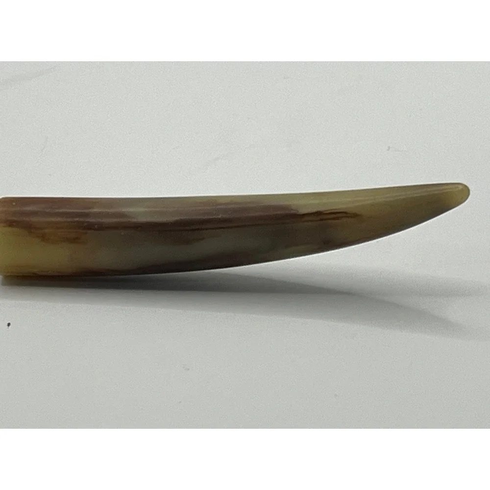 Vintage Horn Handle Spoon - Unique Serving Utensil,‎ Collectible Kitchenware MCM